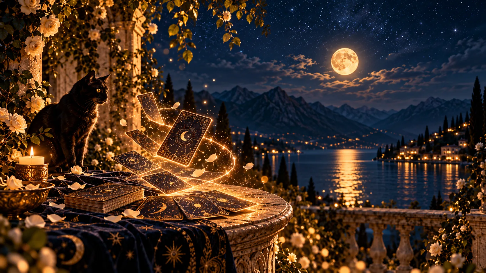 Mondsee im Sternenlicht